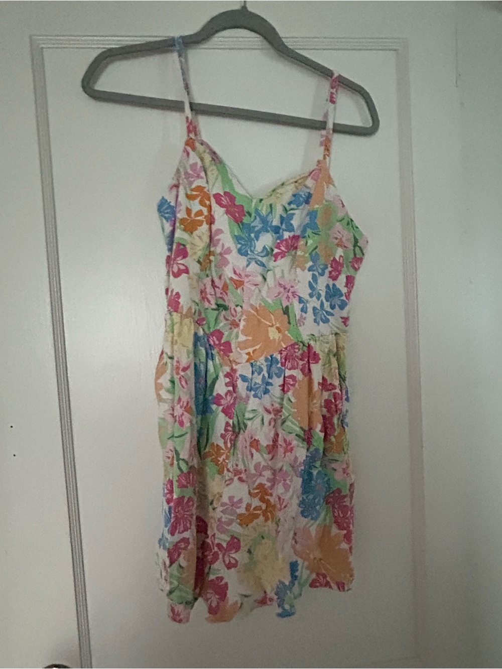 Old Navy Pastel Floral Smocked Sundress - Picture 2 of 4